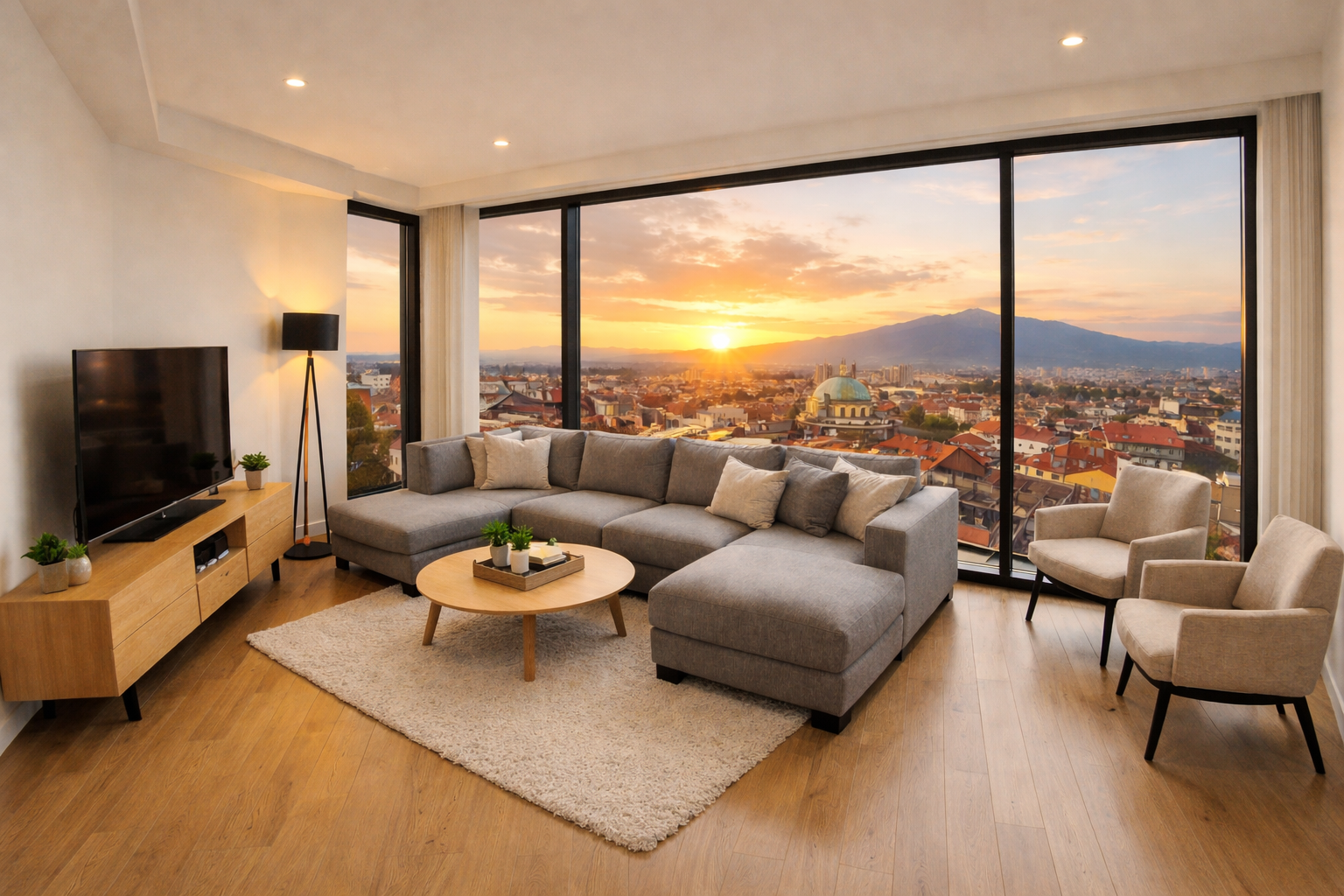 Sunset Penthouse — corrected view